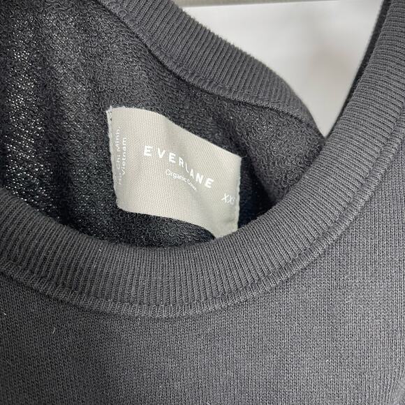 Everlane The French Terry Tie Waist Jumpsuit Black Women's XXS NWOT - Picture 7 of 10